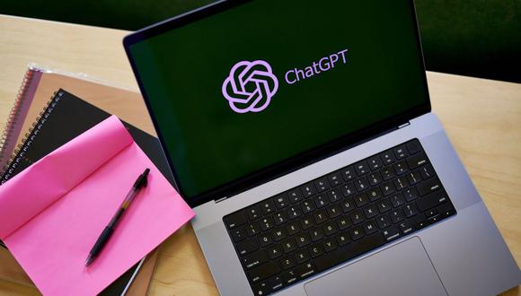 The ChatGPT logo on a laptop computer arranged in the Brooklyn borough of New York, US, on Thursday, March 9, 2023. ChatGPT has made writing computer code and cheating on homework easier. Soon, it could make email scams a cinch. That's the warning from Darktrace Plc, the British cybersecurity firm.