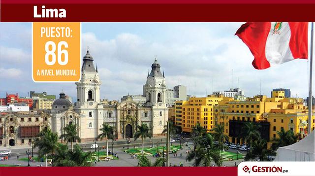 Le sigue de cerca la capital peruana cuatro casillas después.