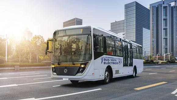 Bus Modasa 100% eléctrico para transporte urbano.