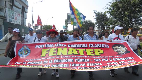 De esta manera, el Fenate Perú pierde su inscripción en el registro de organizaciones sindicales y no figura más como una agrupación sindical. (Foto: GEC)