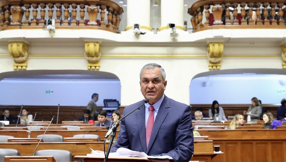 Ministro del Interior, Vicente Romero, afronta una interpelación en el Pleno del Congreso. (Foto: Congreso)