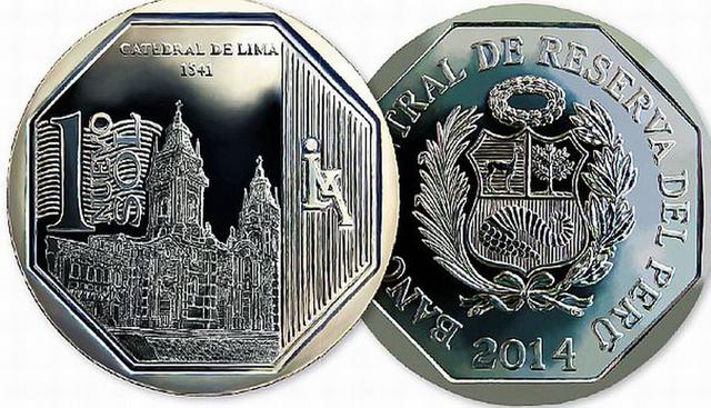 Catedral de Lima (22-01-2015) El BCR homenajeó la imponente y tradicional Catedral de Lima en su colección de monedas. Este patrimonio histórico fue uno de los símbolos que dejó el Virreinato español. (BCR)