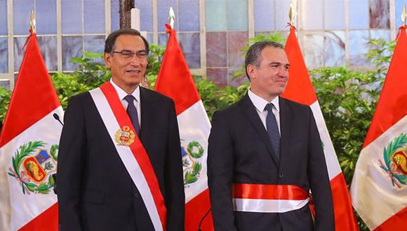 Salvador del Solar juramentó hoy como nuevo primer ministro en reemplazo de César Villanueva. (Foto: Agencia Andina)