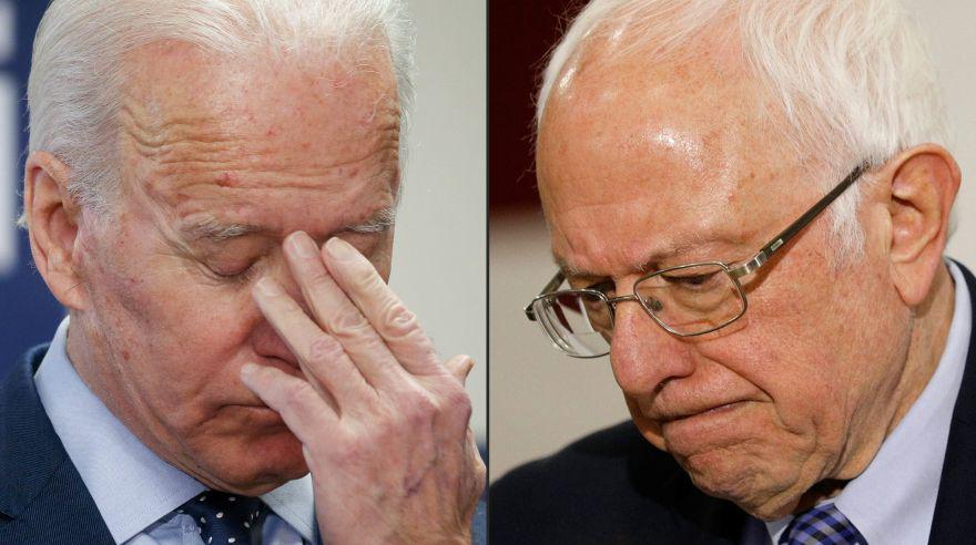 Joe Biden y Bernie Sanders (AFP)