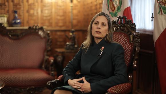 María del Carmen Alva, presidenta del Parlamento, cuestionó el anuncio de Mirtha Vásquez. (Foto: archivo GEC)