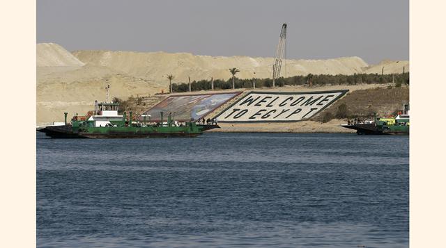 La nueva vía marítima permitiría doblar la capacidad actual de navegación y facilitará el paso de navíos en ambas direcciones. (Foto: AP)