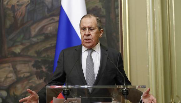 Ministro de Relaciones Exteriores de Rusia, Sergei Lavrov. (Foto: SHAMIL ZHUMATOV / POOL / AFP)