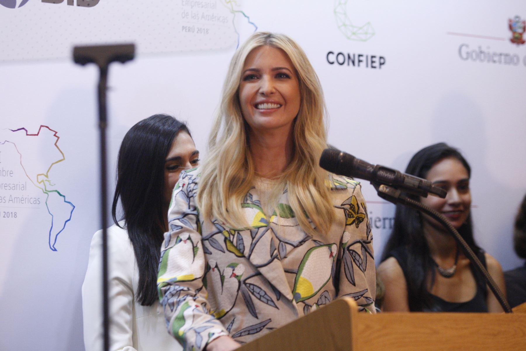 "Por cada dólar que invirtamos, el sector privado movilizará 3 más", dijo Ivanka Trump (Foto: Andina).