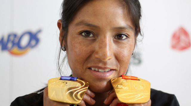 La campeona peruana Inés Melchor es auspiciada por Adidas, Hiraoka y Entel. Correrá los 42km el 14 de agosto.