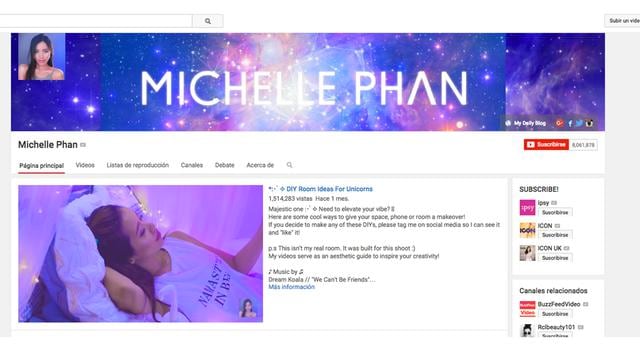 Michelle Phan. Obtiene US$ 3 millones al año y tiene 8.1 millones de seguidores.