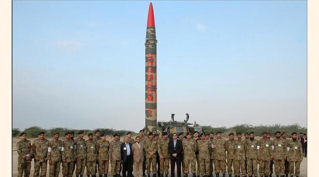 #6 Pakistán: Se cree que esta república islámica posee un inventario nuclear de entre 110 y 130 ojivas nucleares. Sin embargo es muy probable que la totalidad se encuentre en bodegas y no en terreno.