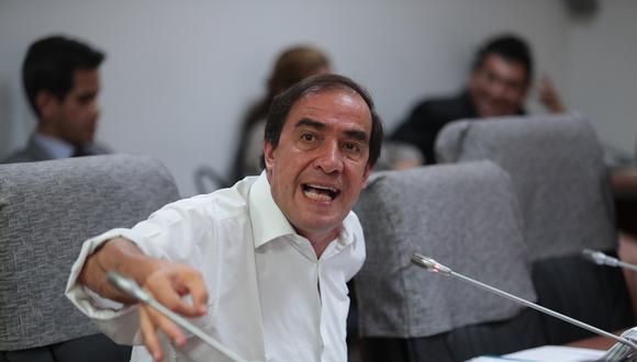 En la sesión de la Comisión de Ética, Yonhy Lescano calificó la denuncia como una cortina de humo. (Foto: Hugo Perez)