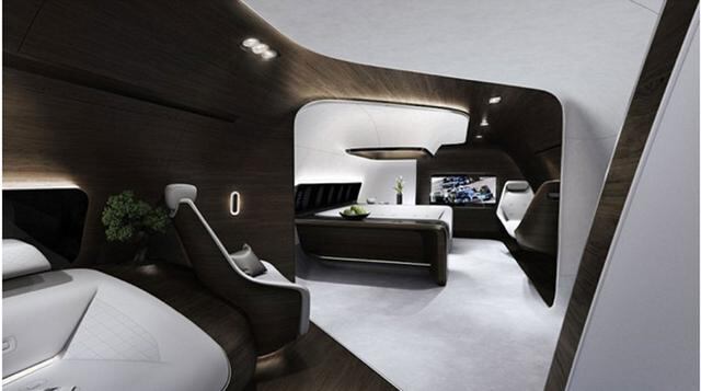 Los fanáticos de los automóviles encontrarán muchísimos detalles de Mercedes-Benz en el interior de estas supernaves.