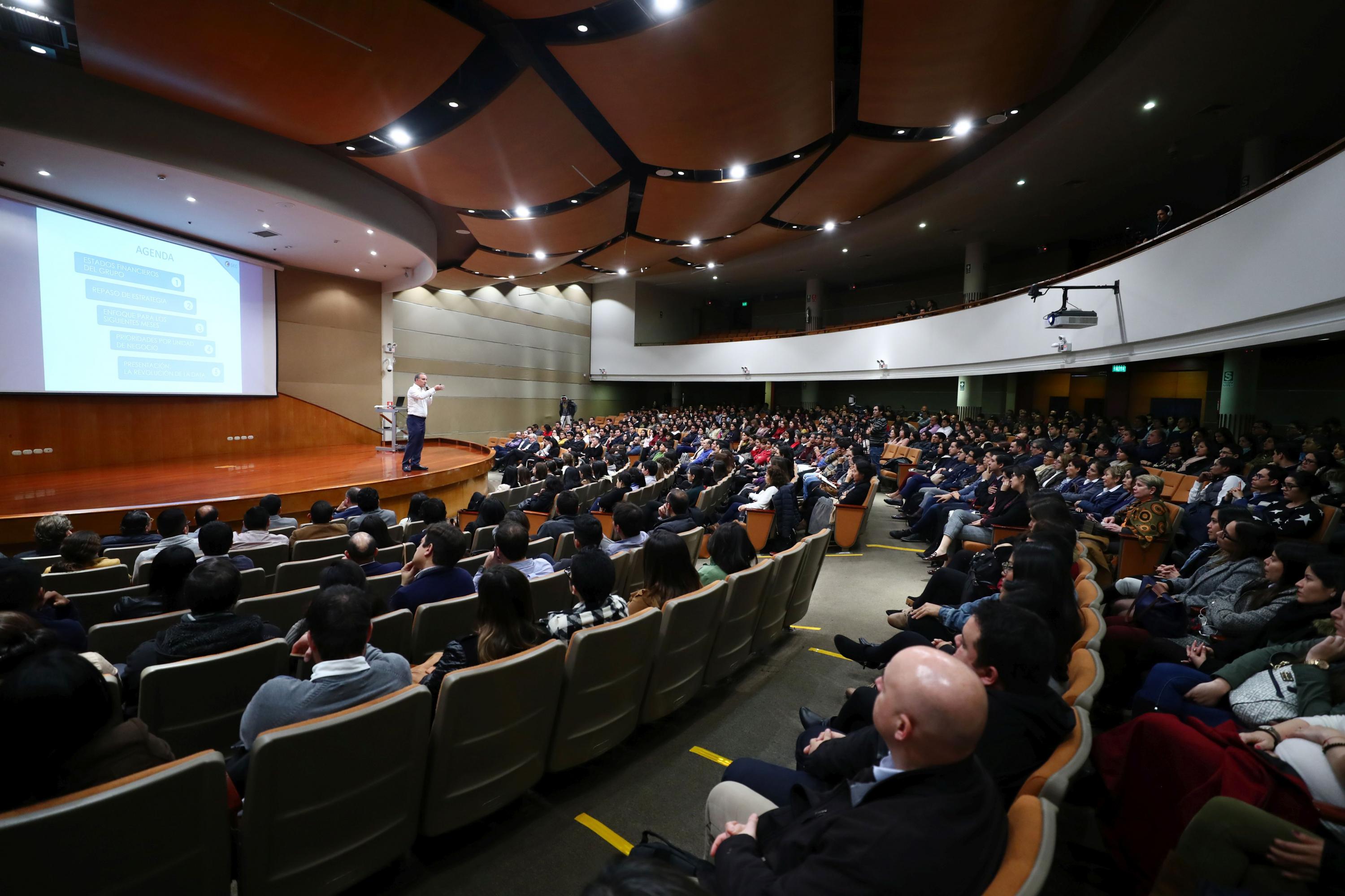 Primer semestre. Jaime Graña presentó los resultados del Grupo. (Foto: USI)
