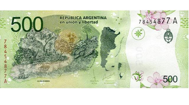 Argentina: 500 pesos.