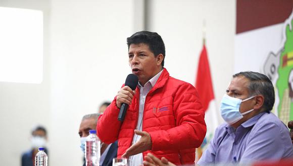 Pedro Castillo participó en una reunión con autoridades de Amazonas. (Foto: Presidencia)