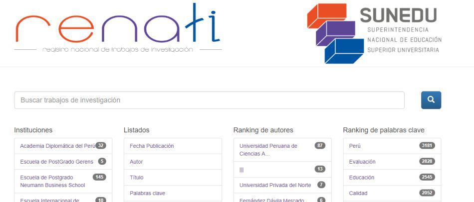 Repositorio creado por la SUNEDU. (Foto: Renati)