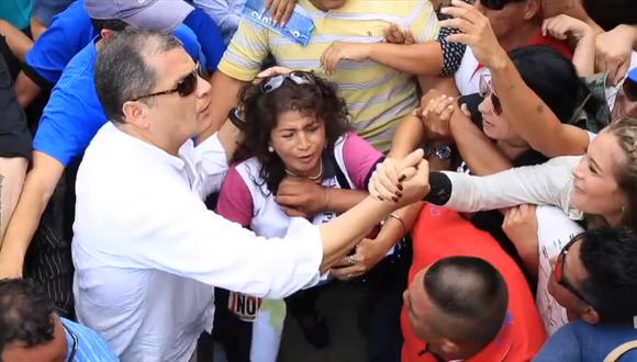 Correa abre campaña contra consulta de Moreno en Ecuador