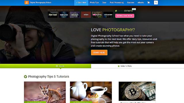 FOTO 1 | Digital Photography School. En esta página podrás encontrar artículos que impulsarán tus habilidades fotográficas, aun si eres un novato. Tiene un foro activo donde podrás conocer a otros fotógrafos y conectarte con ellos.