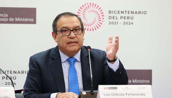 Alberto Otárola anunció que el  Gobierno racionalizará asignación de vehículos y combustible a exministros. (Foto: PCM).