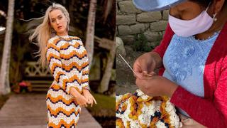 Vestido que usó Katy Perry, tejido con algodón peruano, se agota en un solo día
