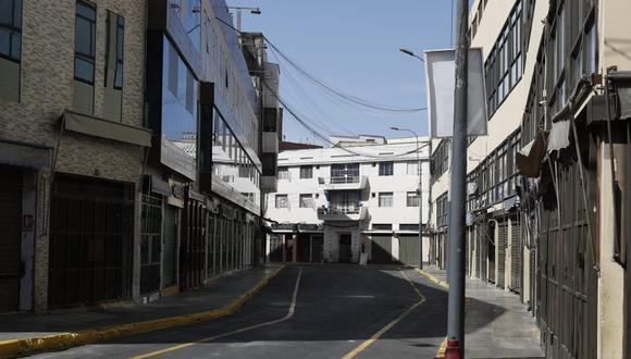 Las calles de Lima están vacías durante la cuarentena. (Foto: César Campos / GEC)