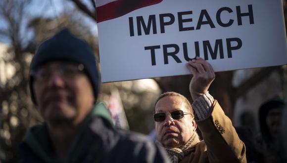 Donald Trump podría ser el tercer presidente en ser sometido a un juicio político o 'impeachment'. [AFP]
