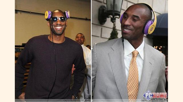 Kobey Bryant: No se trata de un jugador de fútbol, pero el basquetbolista estadounidense también usa audífonos ‘Beat’, y también viajó al Mundial. (Foto: Difusion internet)