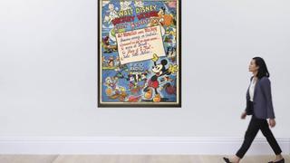 Posters vintage de Mickey Mouse alcanzarían miles de dólares en subasta