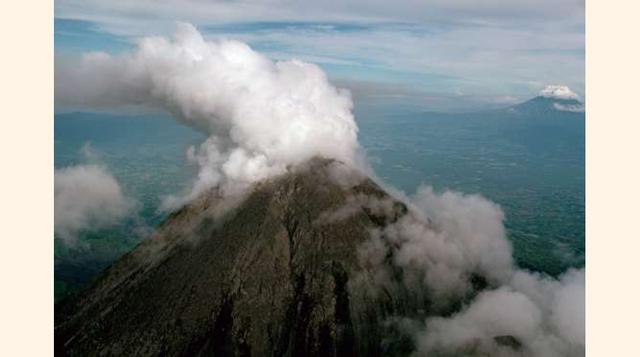 12. Monte Merapi, Indonesia. (Foto: MSN)