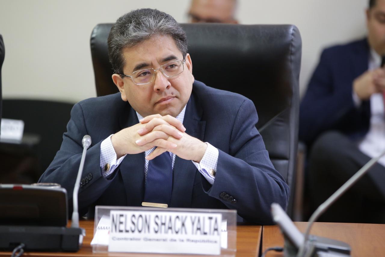 Nelson Shak se presentó en el Congreso para detallar operativos de fiscalización de obras de la Reconstrucción con Cambios. (Foto: Congreso)