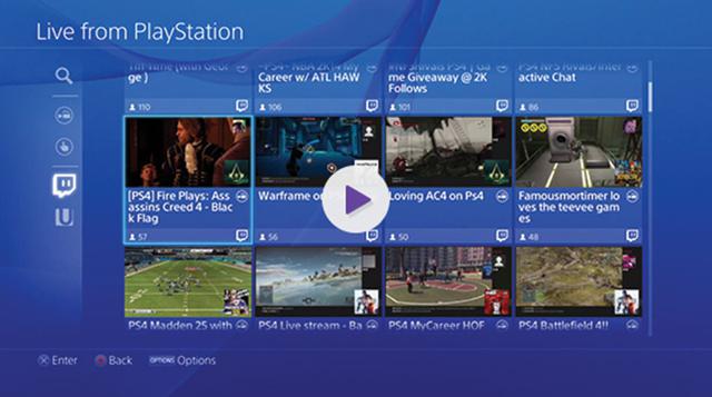 Sony también ha querido integrar las redes sociales en la consola. Por eso las partidas que se juegan, se graban en vídeo y pueden ser subidas a redes sociales como Twitch con solo pulsar el botón Share del mando.