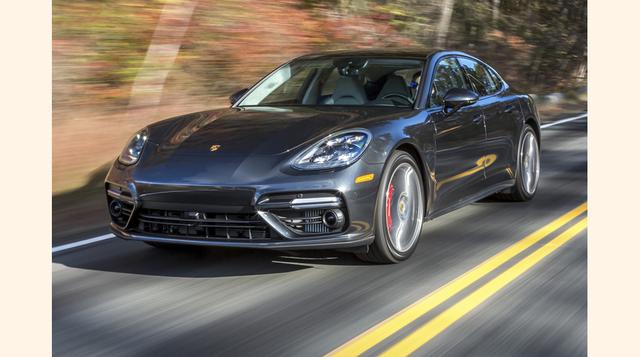 El sedán poderoso: Porsche Panamera. El Panamera 4S de US$ 99,900 tiene un motor V6 de 2.9 litros y 440 caballos de fuerza. El modelo alcanza 97 kilómetros por hora en 4.0 segundos. En tanto, el Panamera Turbo de US$ 146,900 tiene un motor V8 de 4.0 litro