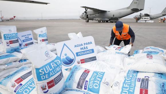 Gobierno envía agua, alimentos, medicamentos y enseres por vía aérea a Madre de Dios. (Foto: Andina)
