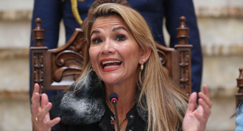 Jeanine Áñez, presidenta interina de Bolivia. (Foto: AFP)