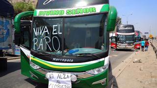 Gremio de transporte interprovincial sostiene que suspendieron el paro “pero no lo vamos a levantar”