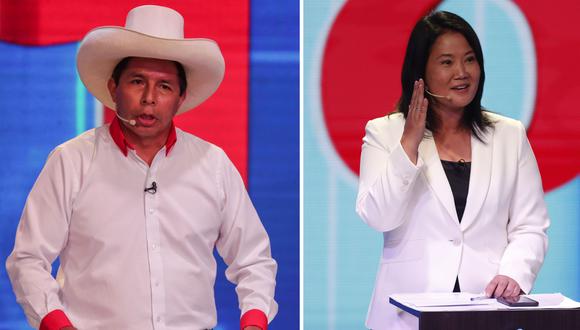 Pedro Castillo (Perú Libre) y Keiko Fujimori (Fuerza Popular) pasaron a la segunda vuelta de las Elecciones 2021. (Foto: GEC)