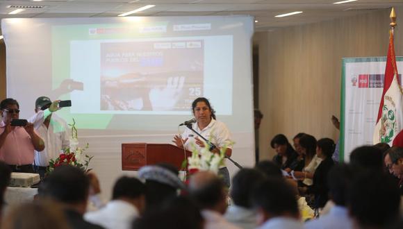 La ministra Fabiola Muñoz resaltó la necesidad de que las regiones de la Mancomunidad del Sur trabajen en conjunto. (Foto: Minagri)