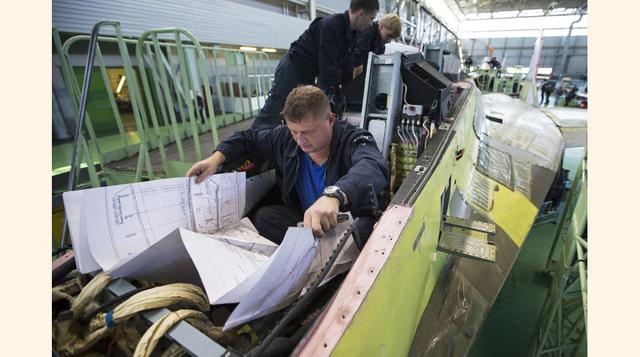 Perú es uno dos de los países que cuenta con MIG-29 en su flota militar de combate. Fueron adquiridos durante el gobierno militar de los años 70. Ahora, son sometidos a un proceso de modernización. (Foto: AP)