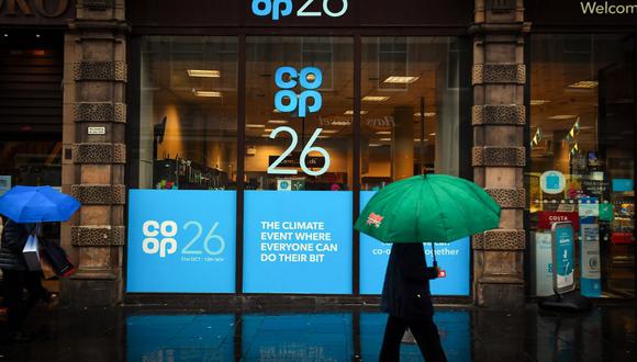 La conferencia 26 de las partes de la Convención Marco de las Naciones Unidas sobre el Cambio Climático (COP26) se desarrolla en Glasgow, Escocia. (Photo by Andy Buchanan / AFP)
