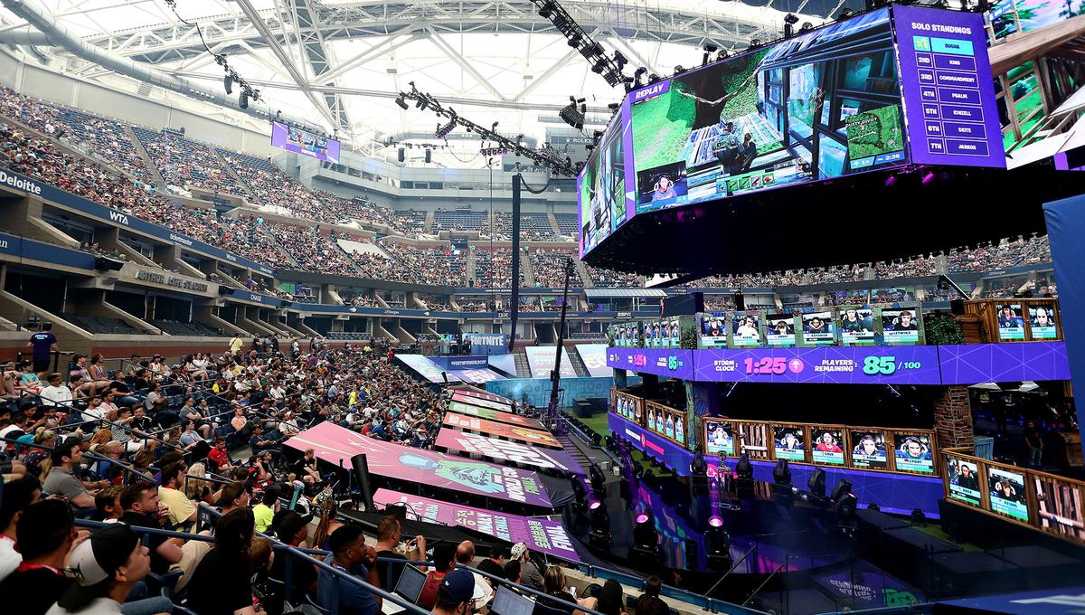 Última ronda de Fortnite World Cup Finals en el estadio Arthur Ashe en New York City. (Foto: Getty Images)