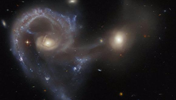 El Hubble observa un peculiar par galáctico - ESA/HUBBLE & NASA, J. DALCANTON
