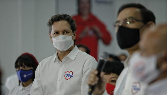 Daniel Salaverry y Martín Vizcarra postulan con Somos Perú a la presidencia y el Congreso, respectivamente. (Foto: Miguel Yovera/El Comercio)