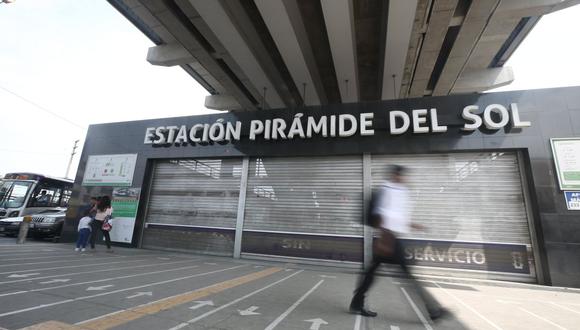 La estación Pirámide del Sol permanece cerrada desde enero pasado. (GEC)