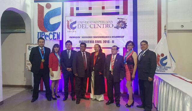 Universidad Peruana del Centro. Ubicada en Huancayo. Las carreras autorizadas son cinco: Administración de Empresas; Derecho y Ciencia Política; Enfermería; Ingeniería Civil y Obstetricia.