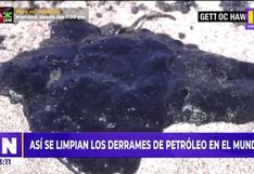 Derrames de petróleo: Así se limpia el mar en otros países