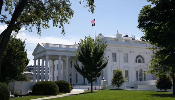 The White House in Washington, D.C., U.S., on Thursday, Aug. 19, 2021. President Biden said the Taliban are in the midst of an "existential crisis" about their role on the international stage but that he didn't believe the group had fundamentally changed its course. Photographer: Al Drago/Bloomberg