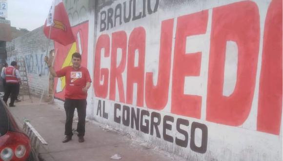 Braulio Grajeda, excandidato al Congreso de Perú Libre. (Facebook: Braulio Grajeda)