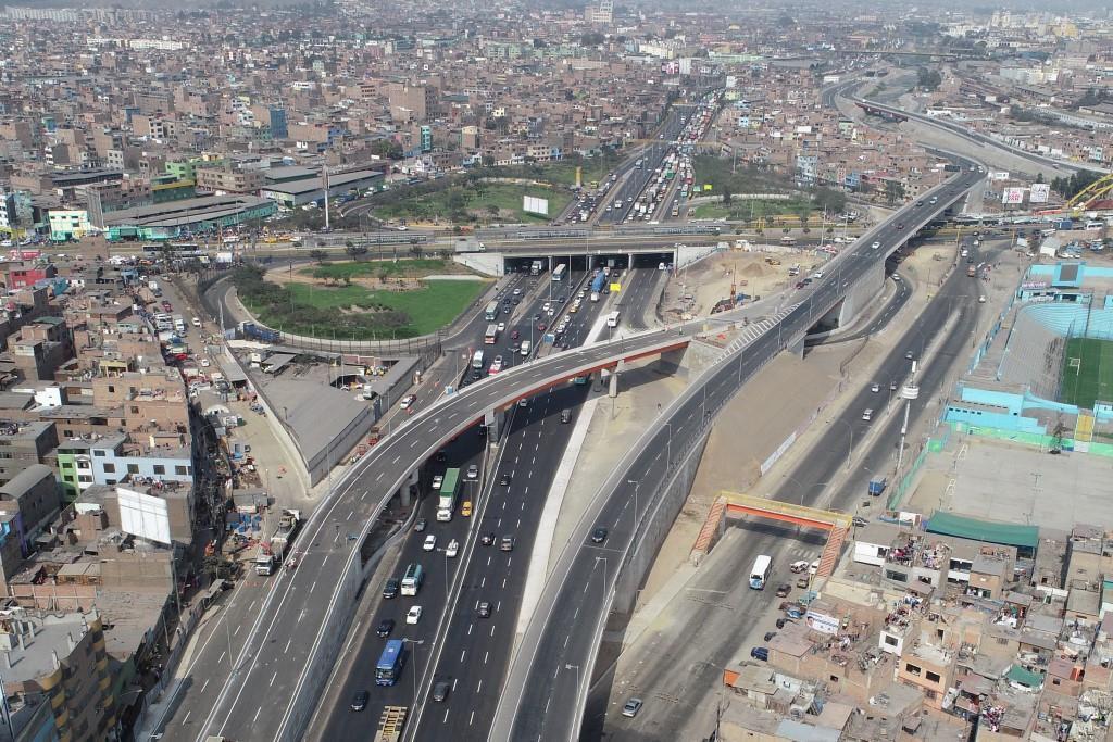 Vista aérea del Viaducto Caquetá que forma parte del proyecto Línea Amarilla. (Foto: Difusión)