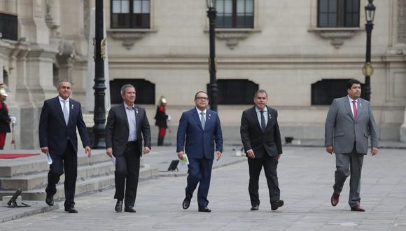 El Consejo de Ministros aprobó el decreto de urgencia ante el pedido de la Onpe, anunció el  jefe del Gabinete, Alberto Otárola. Foto: GEC.